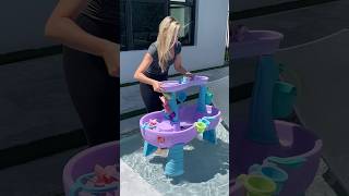 Building a unicorn water table for our pool [upl. by Cooperstein]