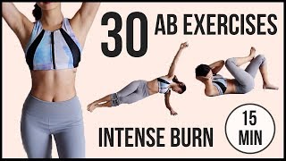 30 BEST Ab Exercises in 15 minutes Intense TABATA for Flat Belly and Six Pack ◆ Emi ◆ [upl. by Modestia]