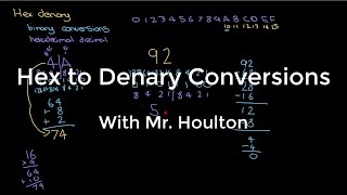 124 Hex to Denary  Revise GCSE Computer Science [upl. by Arbba]