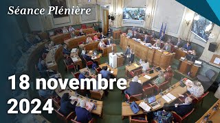 Séance plénière du Département du Nord du 18 novembre 2024 [upl. by Hamachi]