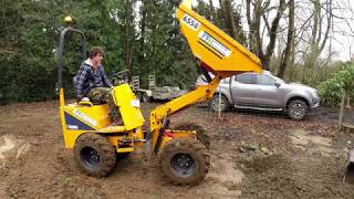 Thwaites 1 Ton Skip Loader Dumper Review [upl. by Lasyrc]