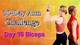 Get Toned Arms with Ultimate 30Day Arm Challenge Day 16 Biceps [upl. by Retsam]