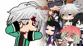 Hashiras react to Tanjiro tries on the Hashiras hair color [upl. by Follansbee]