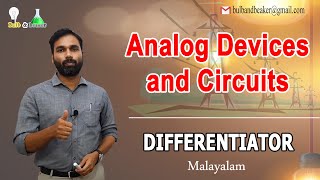 Differentiator  Analog Devices and Circuits  Malayalam [upl. by Alana404]