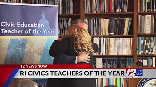 2 history teachers named ‘RI Civic Education Teacher of the Year’ [upl. by Ruffi]