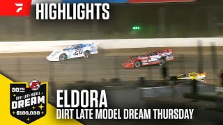 Thursday Prelim  Dirt Late Model Dream at Eldora Speedway 6624  Highlights [upl. by Cinnamon]