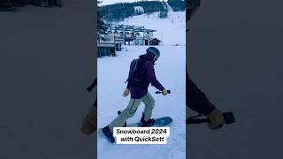 Snowboard 2024 with QuickSett  snowboarding new snowboard snow [upl. by Anaic]