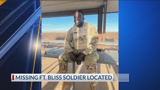 Missing Fort Bliss soldier has been found and safe [upl. by Aneleh]