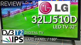 Review LED TV LG 32LJ510D Digital TV New 2017 indonesia  HD [upl. by Kissee]