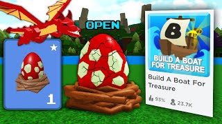 DRAGON EGG ITEM  Build a boat for Treasure ROBLOX [upl. by Athal]