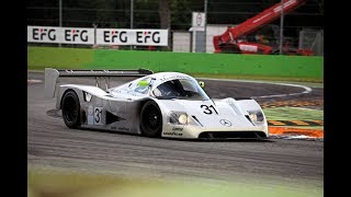 Sauber Mercedes C11 Pure Sound at Monza Historic 2017 [upl. by Derwon]