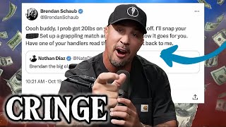 Brendan Schaub EXPLODES Over Nate Diaz Tweets [upl. by Merci]