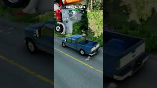 Chances Survival With Different Vehicles beamngdrive drivetosurvive carsurvivalgame ytshorts [upl. by Ayrad824]