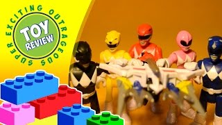 Imaginext Power Rangers battle Ritas Putty Patrol and Green Ranger [upl. by Sonstrom]