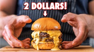 The 2 Dollar Gourmet Burger  But Cheaper [upl. by Sophronia630]