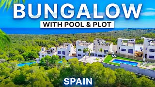 Exclusive Bungalow with pool and plot with stunning sea views [upl. by Lilias]