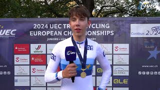 EuroTrack24 JunU23  PaulFelix Petry interview [upl. by Hluchy]