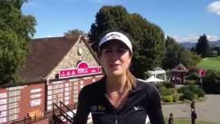 Evian Championship 2013 Livestream Sandra Gal freut sich auf die Finalrunde [upl. by Aihsela]