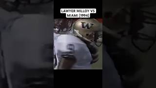 Washington safety Lawyer Milloy introduces himself to Miami 💥collegefootball football cfb [upl. by Weatherley]