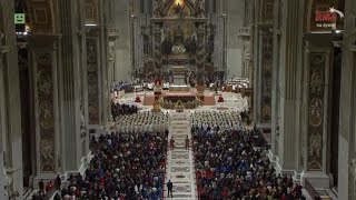 Transmisja Pasterki z Bazyliki św Piotra w Watykanie pod przewodnictwem Ojca Świętego Franciszka [upl. by Bogie]