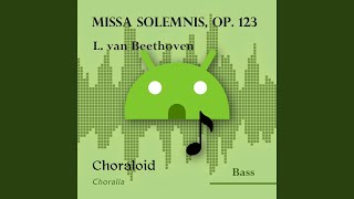 Missa solemnis op 123 Agnus Dei bar 1  163 bass II Emphasised voice and other voices [upl. by Kral974]