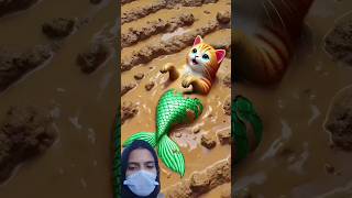 Beautiful cat fell into gutter 😫😭🤭 cat kucing kitten ai [upl. by Radley]