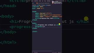 6 Progress bar  html tip and tricks [upl. by Thatch272]
