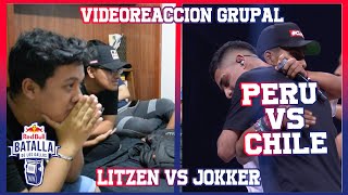 PERÚ vs CHILE  Litzen vs Jokker Videoreacción Grupal RedBull Internacional 2019 [upl. by Llennoj853]