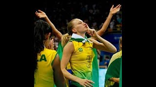 Marianne Steinbrecher scored 37 points  Semi Final BRA vs RUS Athens 2004 [upl. by Cathrin]