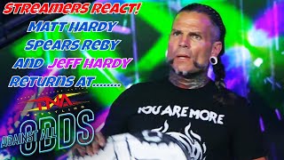 Streamers React Jeff Hardy returns and Matt spears Reby Hardy tna jeffhardy return [upl. by Beattie]