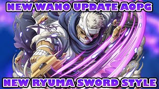 AOPG New Old Samurai Ryuma Sword Style Update RELEASE DATE  WANO EXPANSION [upl. by Bores]