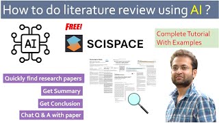 How to write literature review using AI Free AI tool for literature searchreview Scispace [upl. by Kcirtapnaes498]