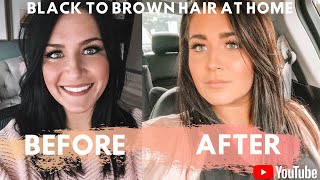 Lifting Black Box Dyed Hair  Black To Brown Hair  Colorfix Color Remover  No Bleach No Damage [upl. by Gnourt233]