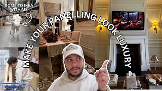 HOW TO MAKE YOUR PANELLING LOOK LUXURY  COME TO IKEA WITH ME  Homebody [upl. by Ybbor]