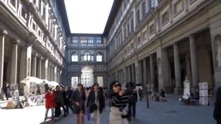 Galleria degli Uffizi フィレンツェのウフィツィ美術館の周辺。 [upl. by Cleary]