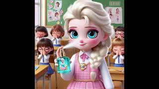 小艾莎喷香水上学呛到同学 amazing elsa tending cartoon [upl. by Orual]