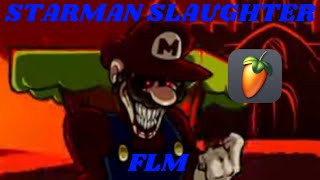 FNF Starman Slaughter but I made an FLM of it  Mario Madness V2 [upl. by Obocaj]