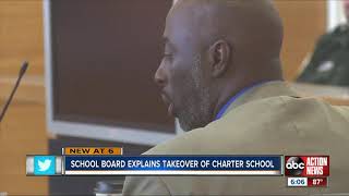 Manatee County school board explains takeover of charter school [upl. by Relyt919]