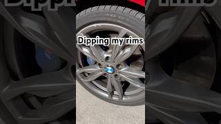 Dipped my Rims black bmw bmwsociety carguy [upl. by Eiramanit]