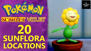 20 Sunflora Locations in Artazon  Pokemon Scarlet Violet  How to Get Special Prize [upl. by Serolod]