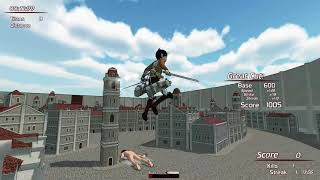 Roarks Attack On Titan Fan Game  Clip 2 [upl. by Nosreffej]