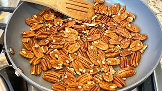 TOASTED PECANS In 5 Minutes [upl. by Ecaidnac]