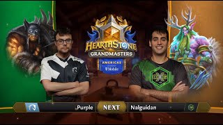 Purple vs Nalguidan  Relegation  Hearthstone Grandmasters Americas 2020 Season 1  Playoffs [upl. by Nilrak281]