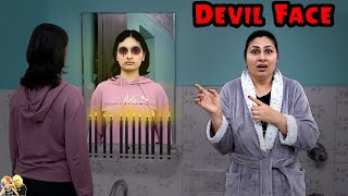 DEVIL FACE  Horror Comedy Family Challenge  Aayu and Pihu Show [upl. by Swithbert]