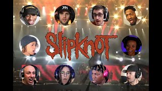 Slipknot quotSpit it Outquot Live at Download 2009  MultiReaction Reactions Compilation [upl. by Ragnar62]