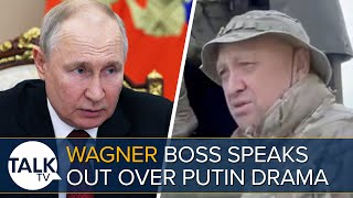 Wagner Boss Yevgeny Prigozhin Speaks Out It Wasnt My Aim To Overthrow Putin in Russia [upl. by Madox582]