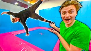 BEST BACKFLIP WINS TRAMPOLINE PARK [upl. by Fessuoy]