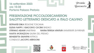 Presentazione Piccolo Decameron  Salotto Letterario dedicato a Italo Calvino [upl. by Joshuah]