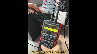 ZOYI ZT703S test with 24MHz 3 in 1 multimeter oscilloscope signalgenerator [upl. by Ahseekan]