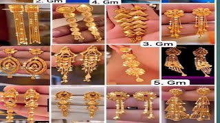 22k Gold Earring design 2024 latest Gold Earring Please subscribe my channel [upl. by Mehetabel]